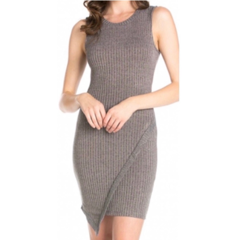 Gray Bodycon Dress - Picture 1 of 5